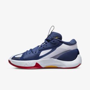 Air Jordan Nike Zoom Separate Hombre Azul Marino Blancas Rojas Doradas | NK895XWY