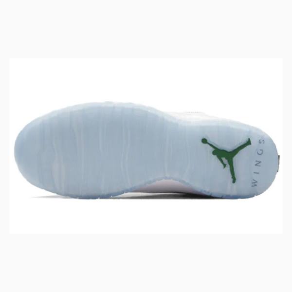 Air Jordan 10 Nike Retro Wings Zapatillas Baloncesto Hombre Blancas Rojas Verde | JD-531JZ