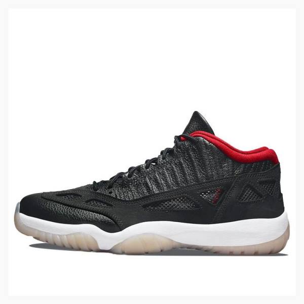 Air Jordan 11 Nike Low IE Bred Zapatillas Hombre Negras Rojas | JD-218KE