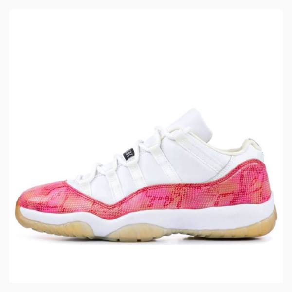 Air Jordan 11 Nike Retro Low \'Snakeskin\' Zapatillas Mujer Blancas Rosas | JD-240CP