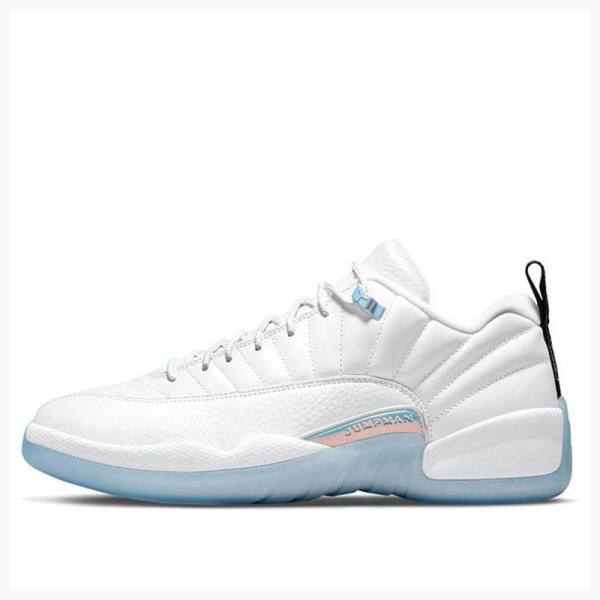 Air Jordan 12 Nike Retro Low Lagoon Pulse Easter Egg Zapatillas Hombre Blancas Azules | JD-748PT