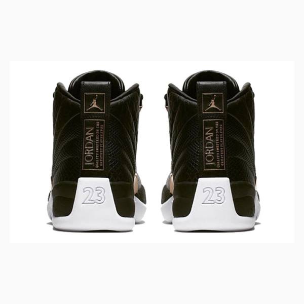 Air Jordan 12 Nike Retro Metallic Zapatillas Baloncesto Mujer Negras | JD-978QL