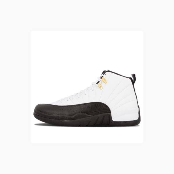 Air Jordan 12 Nike Retro Taxi Zapatillas Baloncesto Hombre Blancas Negras | JD-657NQ