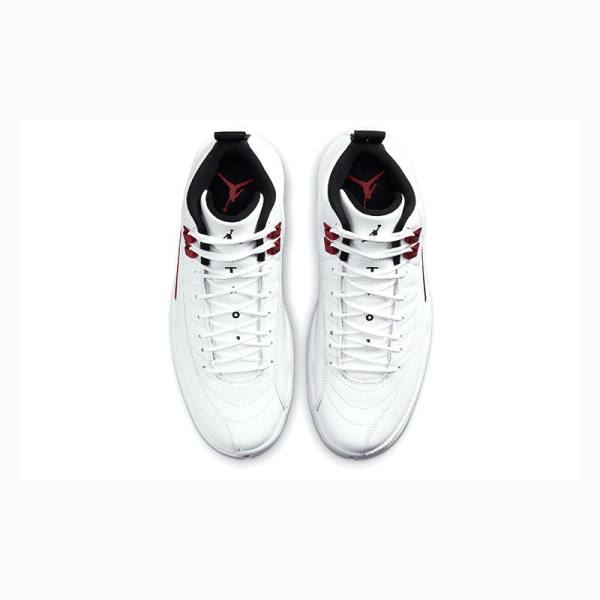 Air Jordan 12 Nike Retro Twist Zapatillas Baloncesto Hombre Blancas Rojas | JD-152WT