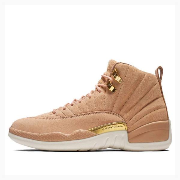 Air Jordan 12 Nike Retro Vachetta Tan Zapatillas Baloncesto Mujer Marrones | JD-056SW