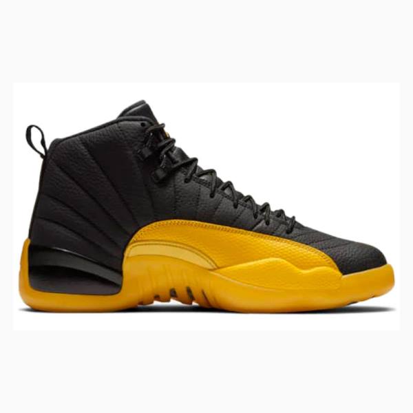 Air Jordan 12 Nike Retro Zapatillas Baloncesto Hombre Doradas Negras | JD-401WY