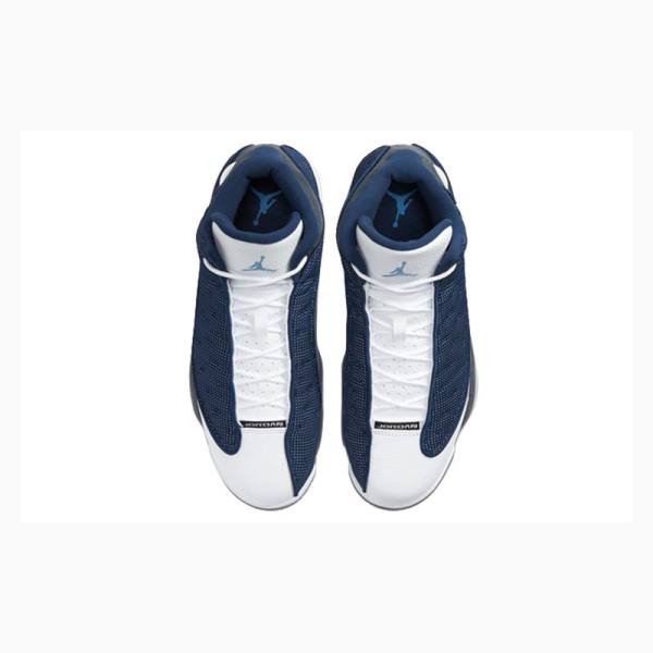 Air Jordan 13 Nike Retro Flint Zapatillas Baloncesto Hombre Blancas Azules Gris | JD-172LI