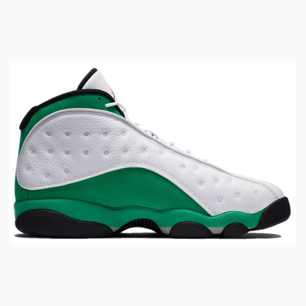 Air Jordan 13 Nike Retro Lucky Zapatillas Baloncesto Hombre Blancas Verde | JD-620DC