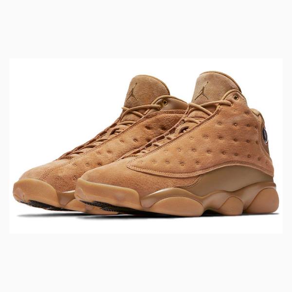 Air Jordan 13 Nike Retro Wheat Zapatillas Baloncesto Hombre Marrones | JD-428SX