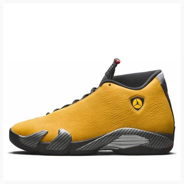 Air Jordan 14 Nike Retro Ferrari Zapatillas Baloncesto Hombre Doradas Negras | JD-351ZV