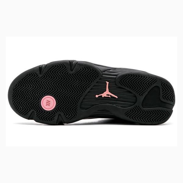 Air Jordan 14 Nike Retro Zapatillas Baloncesto Mujer Negras Rosas | JD-678KP