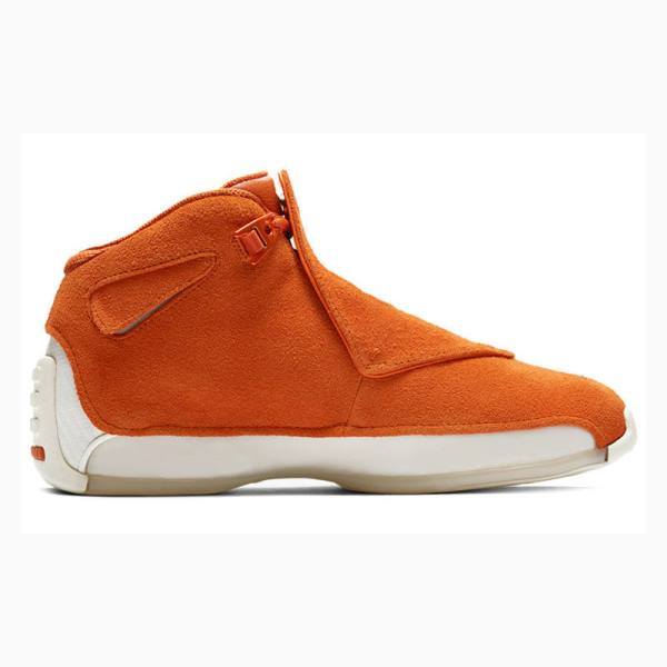 Air Jordan 18 Nike Retro Gamuza Zapatillas Baloncesto Hombre Naranjas | JD-723ZI