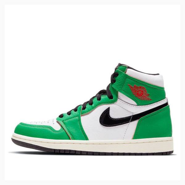 Air Jordan 1 Nike High OG Lucky Zapatillas Baloncesto Mujer Verde Negras | JD-584GV