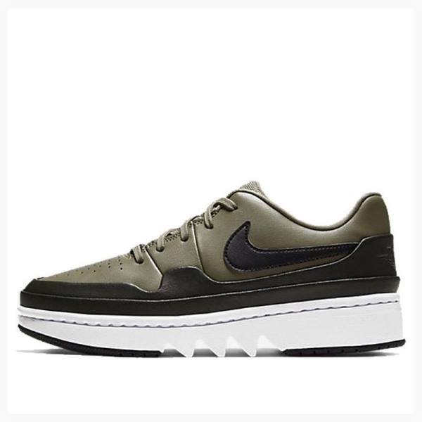 Air Jordan 1 Nike Jester XX Low \'Trooper\' Zapatillas Mujer Verde Negras | JD-615TA