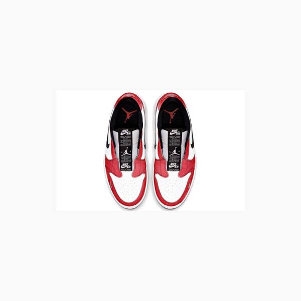 Air Jordan 1 Nike Low Chicago Zapatillas Mujer Rojas Negras | JD-712TU