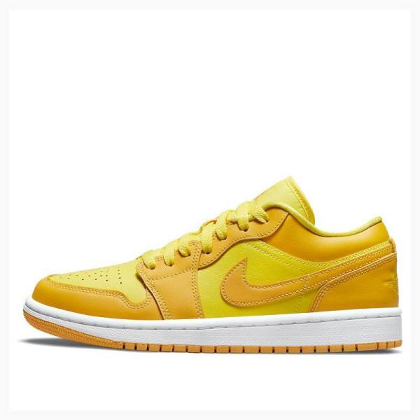 Air Jordan 1 Nike Low Zapatillas Mujer Amarillo | JD-034UA