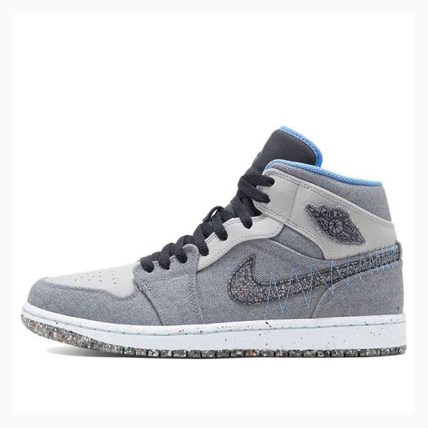 Air Jordan 1 Nike Mid Crater Zapatillas Baloncesto Hombre Gris Negras Azules | JD-456FL