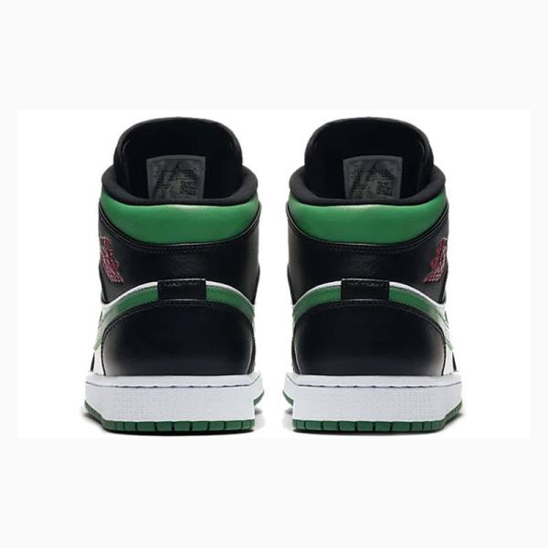 Air Jordan 1 Nike Mid Zapatillas Baloncesto Hombre Negras Verde | JD-059DM