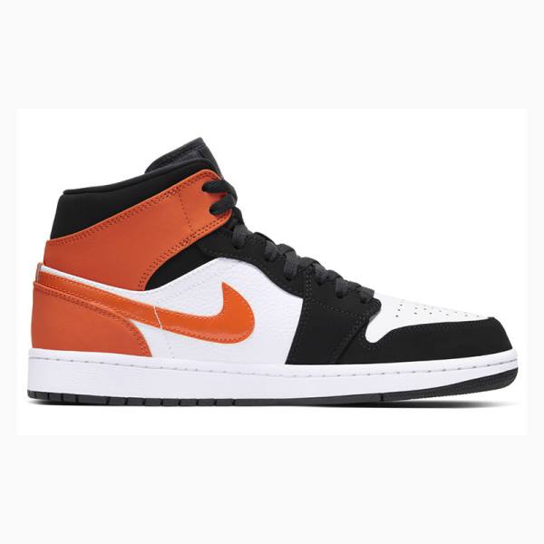 Air Jordan 1 Nike Mid Zapatillas Baloncesto Hombre Naranjas | JD-408SV