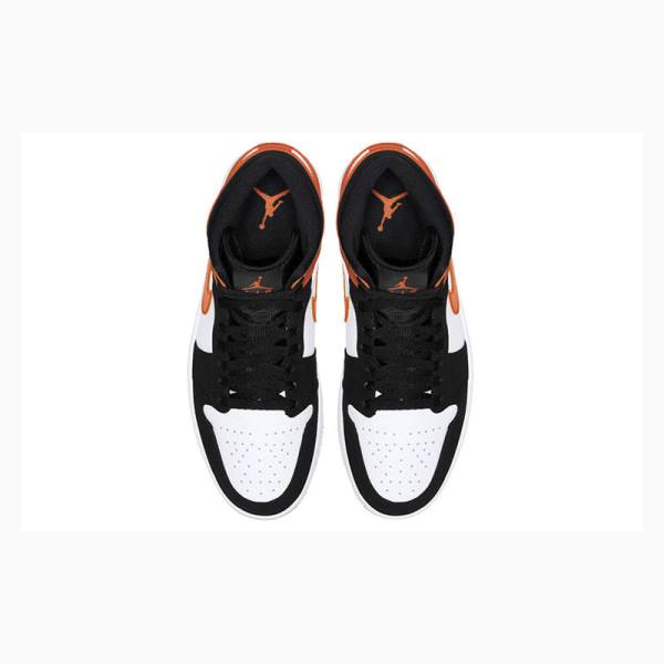 Air Jordan 1 Nike Mid Zapatillas Baloncesto Hombre Naranjas | JD-408SV