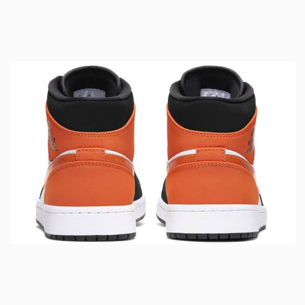 Air Jordan 1 Nike Mid Zapatillas Baloncesto Hombre Naranjas | JD-408SV