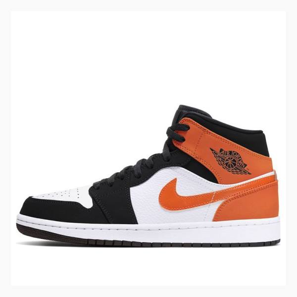 Air Jordan 1 Nike Mid Zapatillas Baloncesto Hombre Naranjas | JD-408SV