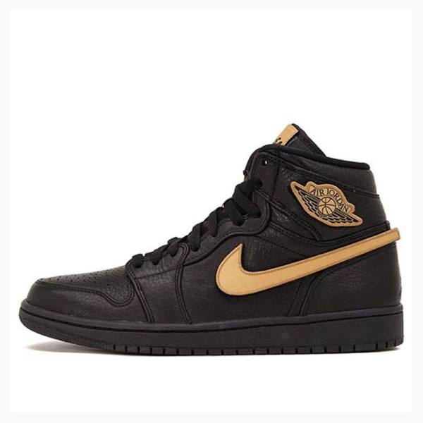 Air Jordan 1 Nike Retro High BHM Zapatillas Baloncesto Hombre Negras Marrones | JD-763QH