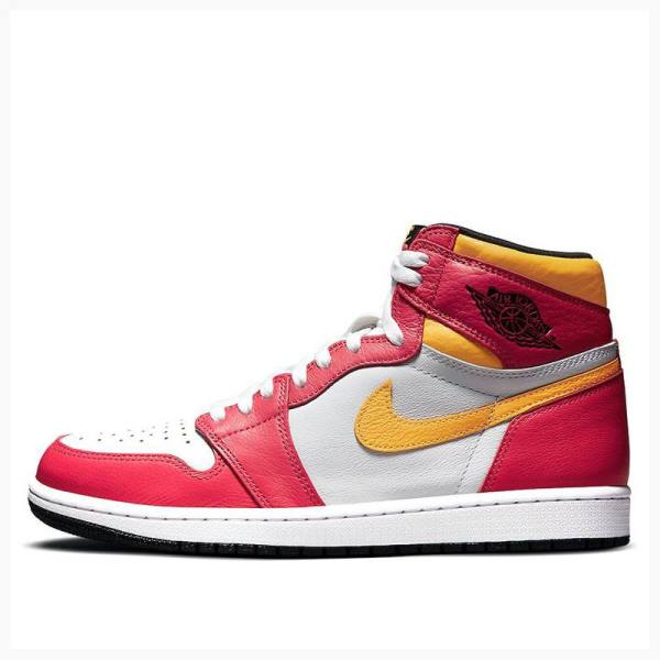 Air Jordan 1 Nike Retro High OG Zapatillas Baloncesto Hombre Rojas Amarillo | JD-129SM