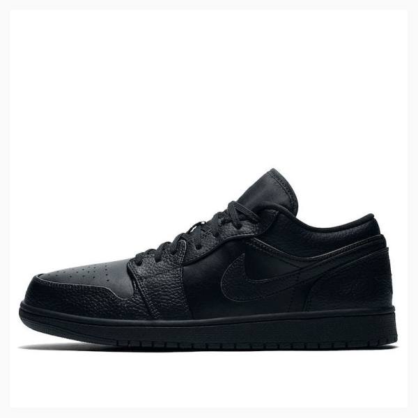 Air Jordan 1 Nike Retro Low Triple Zapatillas Hombre Negras | JD-759QT