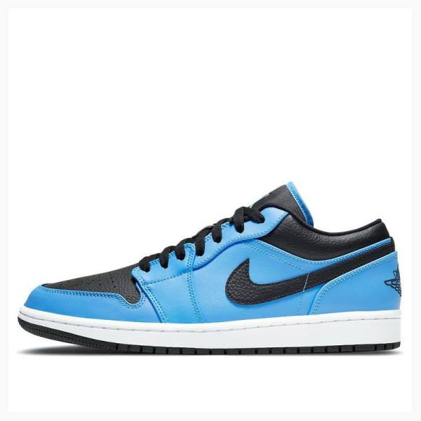 Air Jordan 1 Nike Retro Low University Zapatillas Hombre Azules Negras | JD-702TS