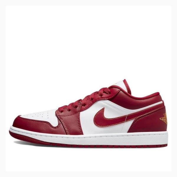 Air Jordan 1 Nike Retro Low Zapatillas Hombre Blancas Rojas | JD-459UD