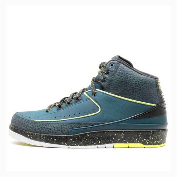 Air Jordan 2 Nike Retro Nightshade Volt Ice Zapatillas Baloncesto Hombre Azules Gris | JD-036XQ