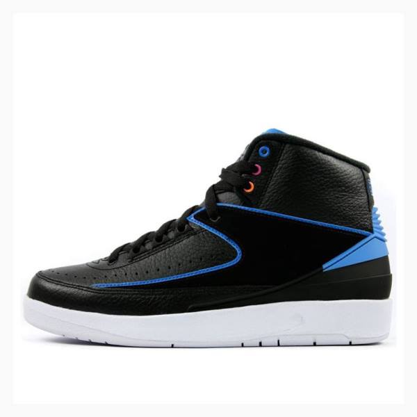 Air Jordan 2 Nike Retro Photo Zapatillas Baloncesto Hombre Negras Azules | JD-613DI