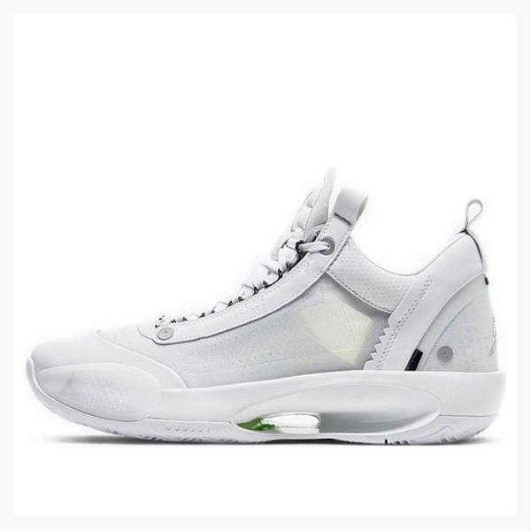 Air Jordan 34 Nike Low PF Crispy Zapatillas Hombre Blancas | JD-254JR