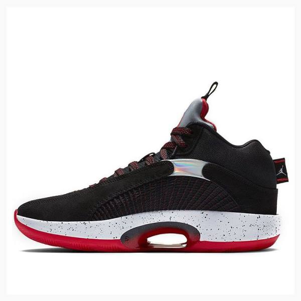 Air Jordan 35 Nike Bred Zapatillas Baloncesto Hombre Negras Rojas | JD-802VI