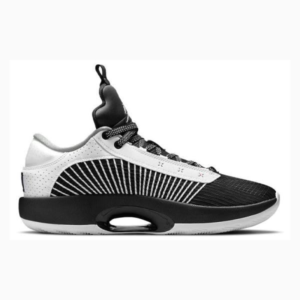 Air Jordan 35 Nike Low Zapatillas Hombre Blancas Negras | JD-826OR