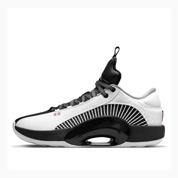 Air Jordan 35 Nike Low Zapatillas Hombre Blancas Negras | JD-826OR