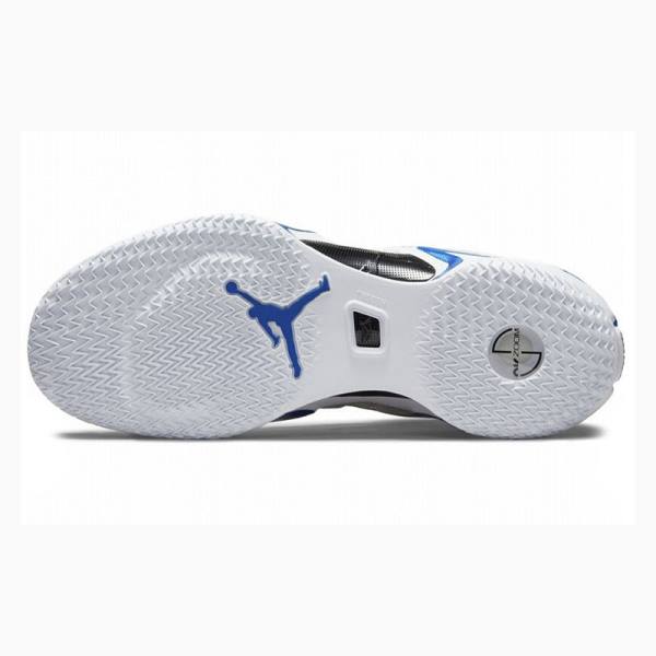 Air Jordan 36 Nike PF Zapatillas Baloncesto Hombre Blancas Azules | JD-571YU