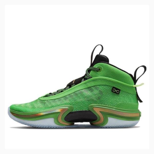 Air Jordan 36 Nike PF Zapatillas Baloncesto Hombre Verde | JD-692WI