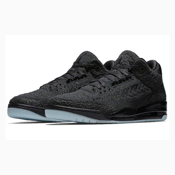 Air Jordan 3 Nike Flyknit Anthracite Zapatillas Baloncesto Hombre Negras | JD-560WZ