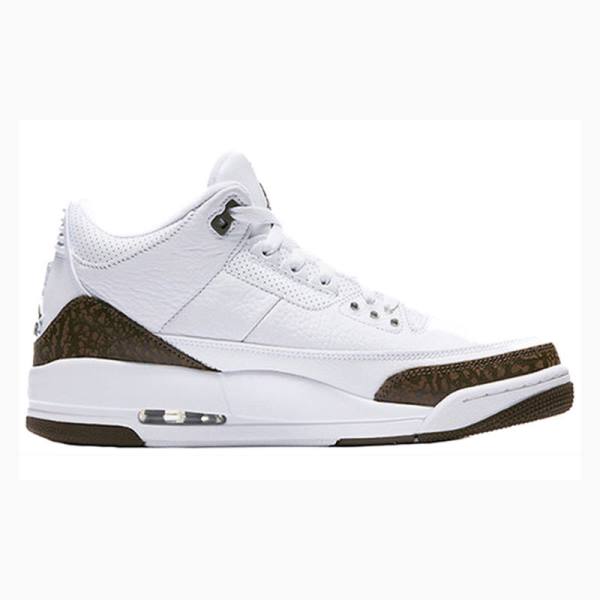 Air Jordan 3 Nike Retro Mocha Zapatillas Baloncesto Hombre Blancas Marrones | JD-258YC