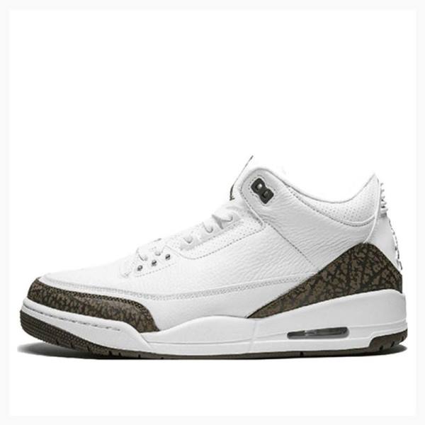 Air Jordan 3 Nike Retro Mocha Zapatillas Baloncesto Hombre Blancas Marrones | JD-258YC