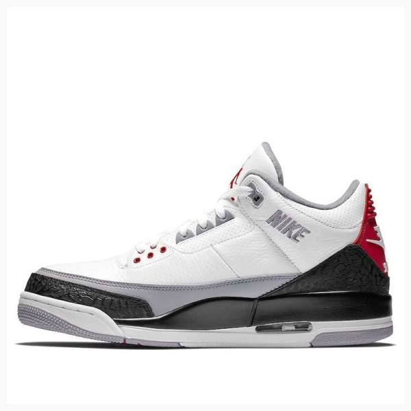 Air Jordan 3 Nike Retro NRG Tinker Zapatillas Baloncesto Hombre Blancas Negras Gris | JD-734VI