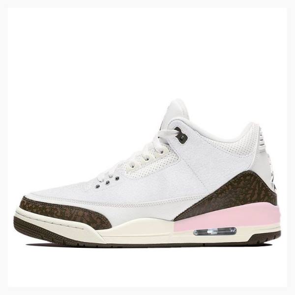 Air Jordan 3 Nike Retro Neapolitan Dark Mocha Zapatillas Baloncesto Mujer Blancas Marrones | JD-281DK