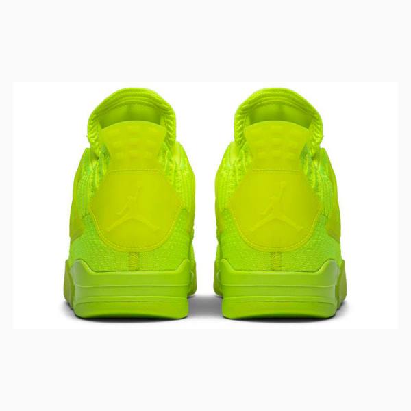 Air Jordan 4 Nike Flyknit Volt Zapatillas Baloncesto Hombre Verde | JD-340YT