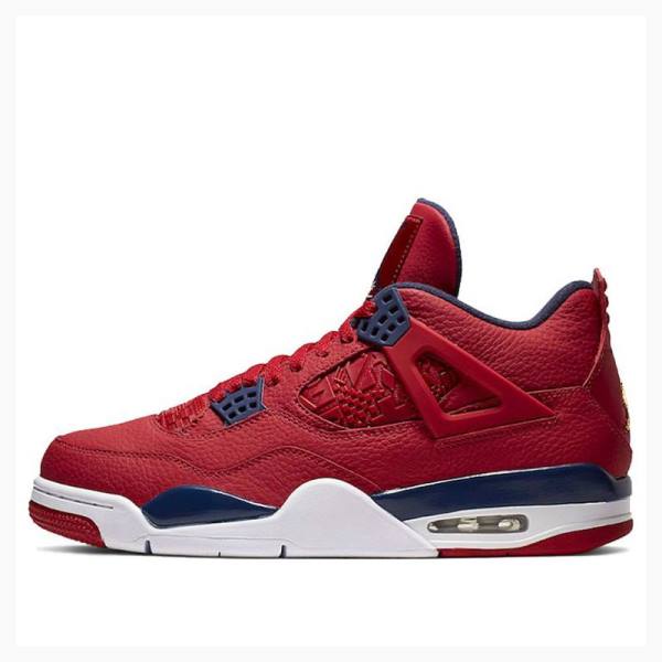 Air Jordan 4 Nike Retro SE FIBA Zapatillas Baloncesto Hombre Rojas Negras | JD-913KR