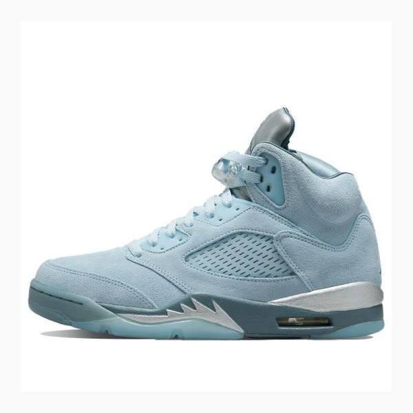 Air Jordan 5 Nike Retro Bird Zapatillas Baloncesto Mujer Azules | JD-297WD