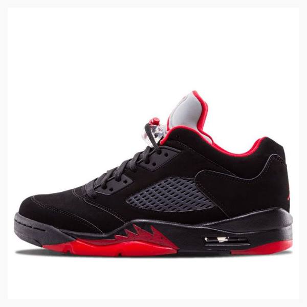 Air Jordan 5 Nike Retro Low Alternate 90 Zapatillas Hombre Negras Rojas | JD-461ON