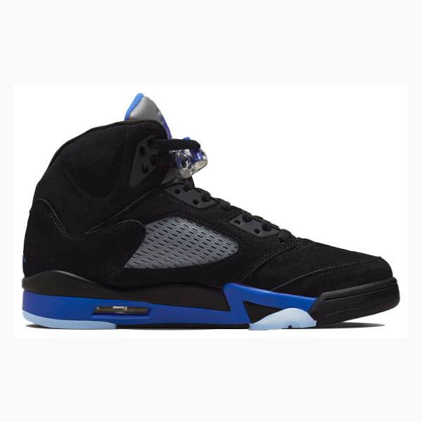 Air Jordan 5 Nike Retro Racer Zapatillas Baloncesto Hombre Negras Azules | JD-170DW