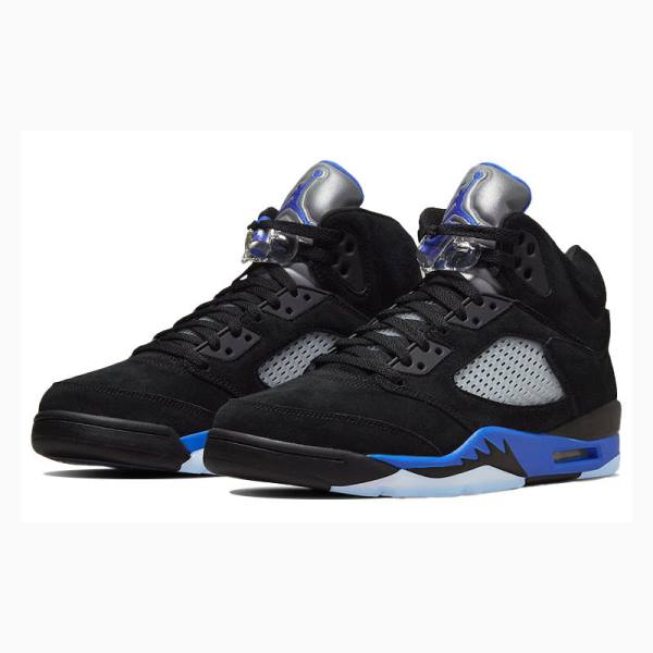 Air Jordan 5 Nike Retro Racer Zapatillas Baloncesto Hombre Negras Azules | JD-170DW